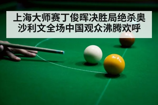上海大师赛丁俊晖决胜局绝杀奥沙利文全场中国观众沸腾欢呼